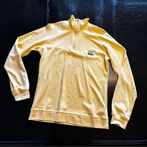Vintage Retro Perdue University College Yellow Outdoor Zip Up Sweater